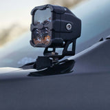 Ranger Raptor ditch lights—Dual Color white LED with amber DRL backglow mounted on Ford Ranger Raptor (2024-2026)