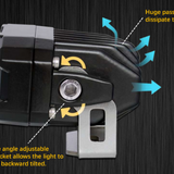 2019+ RAM 1500/TRX reverse light kit, white LED pods with amber or red backlight