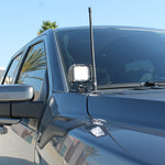 2024+ Ford Raptor ditch lights Gen 3 Refresh A-Pillars on a blue pickup – 2024+ Ford Raptor ditch lights