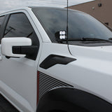 Ford F150 ditch lights on 2024+ Ford F150, adjustable pod lighting for front fascia
