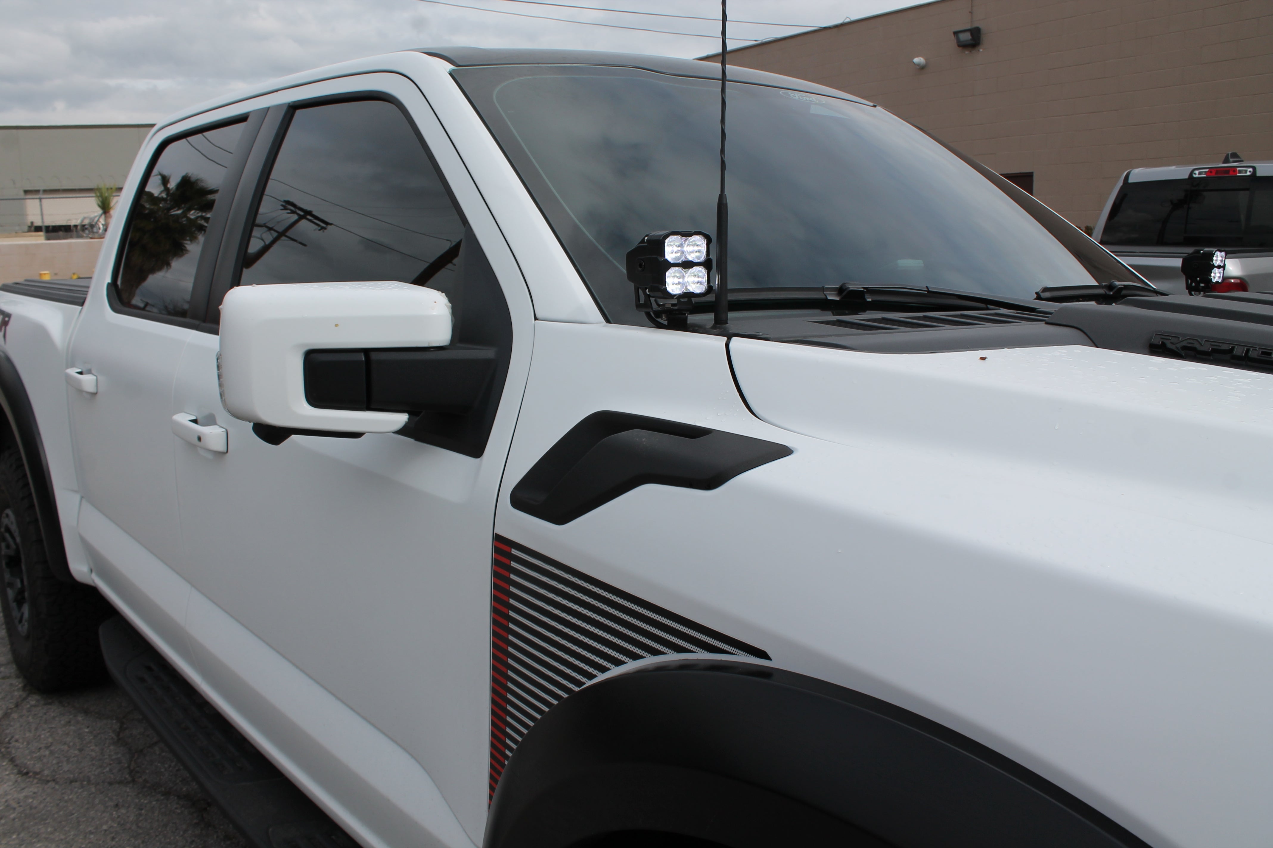 Ford F150 ditch lights on 2024+ Ford F150, adjustable pod lighting for front fascia