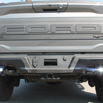 Ford Raptor Gen 3 reverse kit for 2024+ refresh rear view with dual exhausts and bumper upgrade