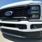white 2023 2024 Ford F250/350/450 Superduty Single 30in Light Bar by M&R automotive