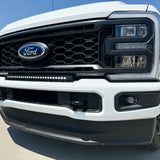 white 2023 2024 Ford F250/350/450 Superduty Single 30in Light Bar by M&R automotive