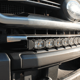 Ford Super Duty light bar on 2020-2022 F-Series truck front bumper, 40in PRO auxiliary lighting for F250/F350/F450 series