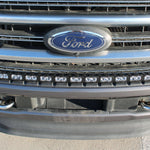 Ford Super Duty light bar installed on 2020-2022 F-250/F-350/F-450 front grille for PRO model