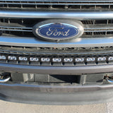 Ford Super Duty light bar installed on 2020-2022 F-250/F-350/F-450 front grille for PRO model