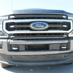 Ford Super Duty light bar on 2020-2022 F250/F350/F450 Slim 40in curved bumper light bar