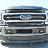 Ford Super Duty light bar on 2020-2022 F250/F350/F450 Slim 40in curved bumper light bar