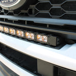 white 2023 2024 Ford F250/350/450 Superduty Single 30in curved Light Bar by M&R automotive