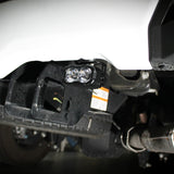LED light pod installed on white 2024 ford superduty