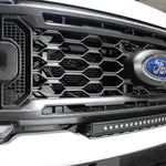 white 2023 2024 Ford F250/350/450 Superduty Single 30in Light Bar curved