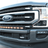Ford Super Duty ditch lights installed on 2020-2022 F250/F350/F450 with dual LED pods