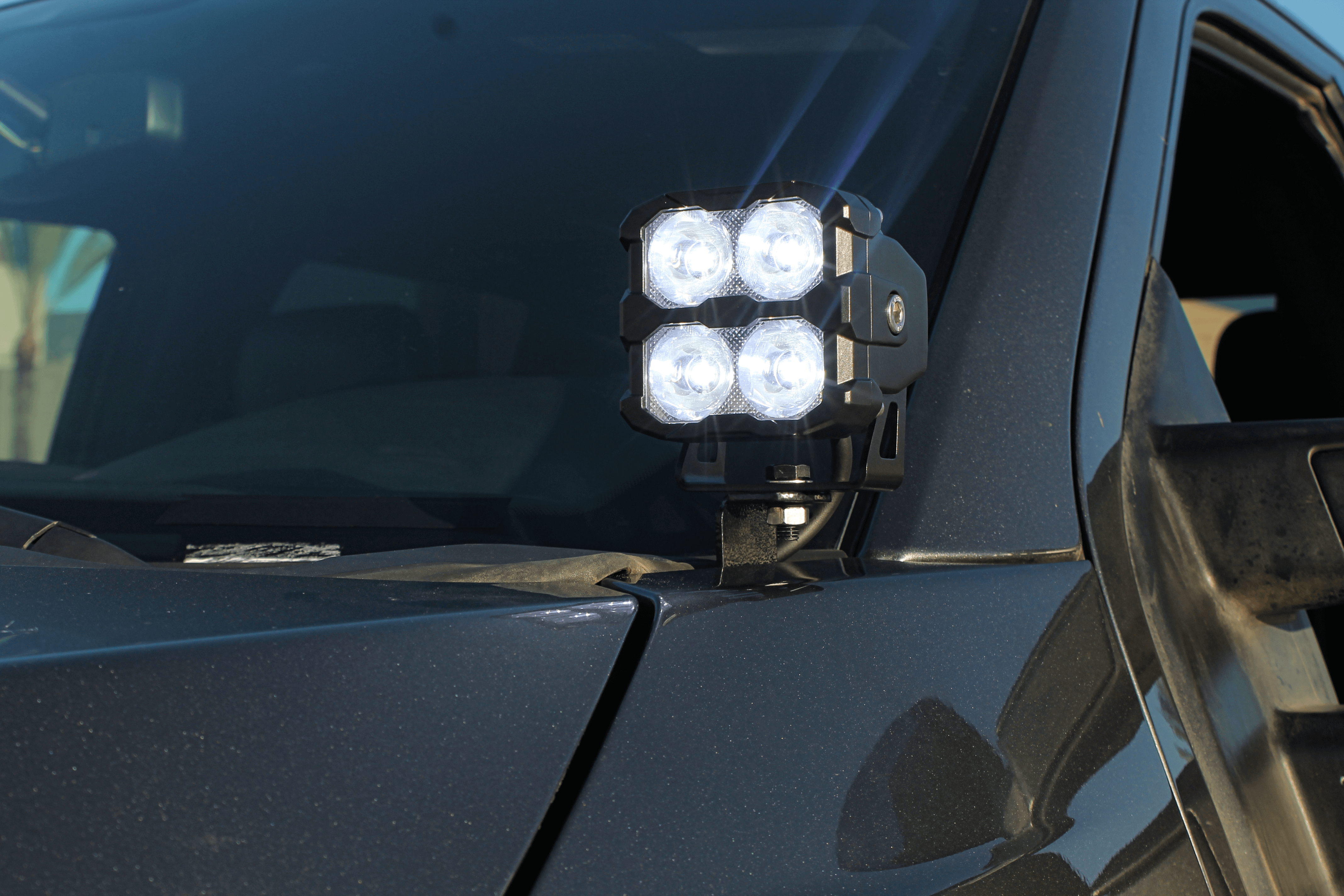 Ford Super Duty ditch lights installed on 2020-2022 F250/F350/F450 series