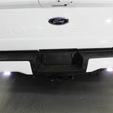 white 2023 2024 ford superduty with white reverse LED light kit on 