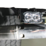 close up view of LED light pod used as a reverse light kit for the 2023 ford superduty