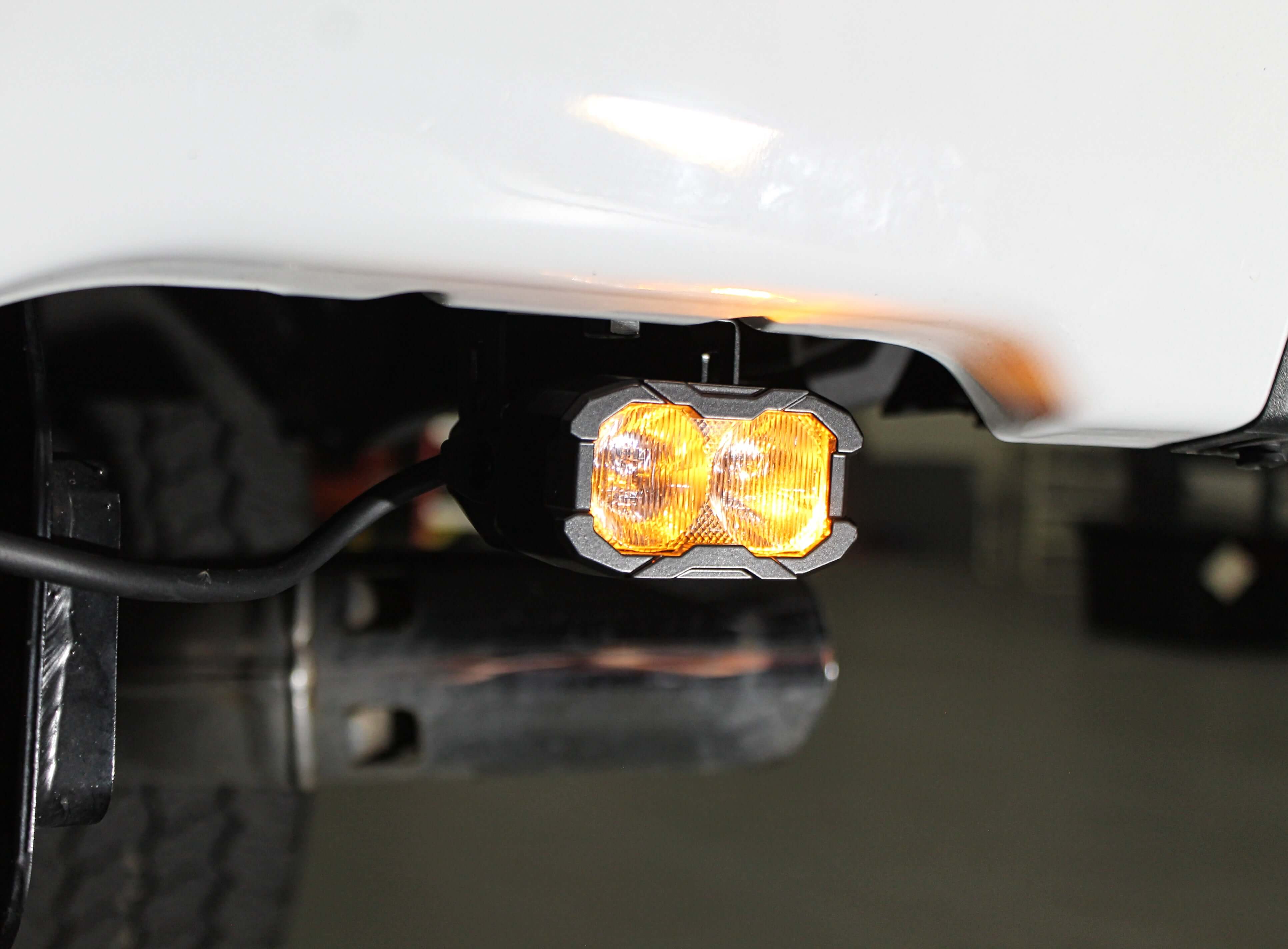 Ford Super Duty reverse light - pair of LED pods for 2020-2022 F250 F350 F450, flood pattern, fits XL/Lariat/Platinum/Limited trims