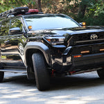 4Runner Light Bars on black 2025 Toyota 4Runner with slim 11in LED grille light bars installed for off-road lighting