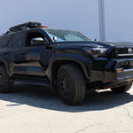 4Runner Light Bar on black 2025 Toyota 4Runner with 40in curved slim LED light bar mounted in front of grille