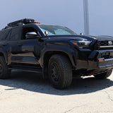 4Runner Light Bar on black 2025 Toyota 4Runner with 40in curved slim LED light bar mounted in front of grille