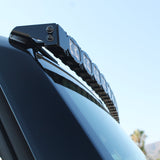 hummer ev up close view of 60in LED light bar roof