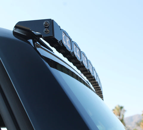 hummer ev up close view of 60in LED light bar roof