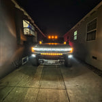 Hummer EV ditch lights PRO 2022+ showcase on a GMC Hummer EV with low-profile, adjustable ditch lights and powder-coated metal bracket