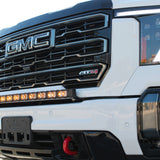 GMC Sierra HD light bar 40in PRO for 2024+ GMC Sierra HD 2500/3500, fits AEV bumpers, PRO/SLE/SLT/AT4 — includes 2024+ only
