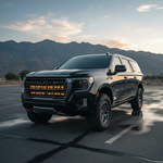 GMC Yukon 40in Light Bar - F150 Raptor Modular Bumper 2021-2024 PRO with 40in light bar under GMC logo