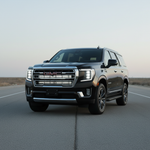 2021-2024 GMC Yukon dual 40in SLIM off-road LED light bars shown in white and amber