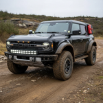 Ford Bronco Raptor Light Bars - double stacked PRO 40" curved on rugged off-road Ford Bronco Raptor with dual curved LED bars