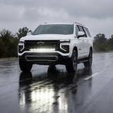 Suburban LightBar on 2025+ Chevrolet Suburban with single 40in light bar, mounts under bowtie, fits LT LS Z71 RST High Country Premier