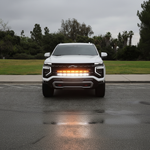 2025+ Chevrolet Suburban showcasing dual 40s light bars with bright LEDs for enhanced visibility, featuring Suburban Light Bars.