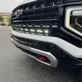Suburban LightBar on 2025+ Chevrolet Suburban front grille with 40in light bar, fits LT/LS/Z71/RST/High Country/Premier, rail-mount bracket design