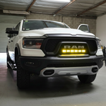 2019+ RAM 1500 Rebel 23in PRO curved LED light bar, white and amber product image