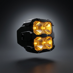 2019+ RAM 1500 Rebel Ditch Lights PRO — LED pod, amber DRL backglow