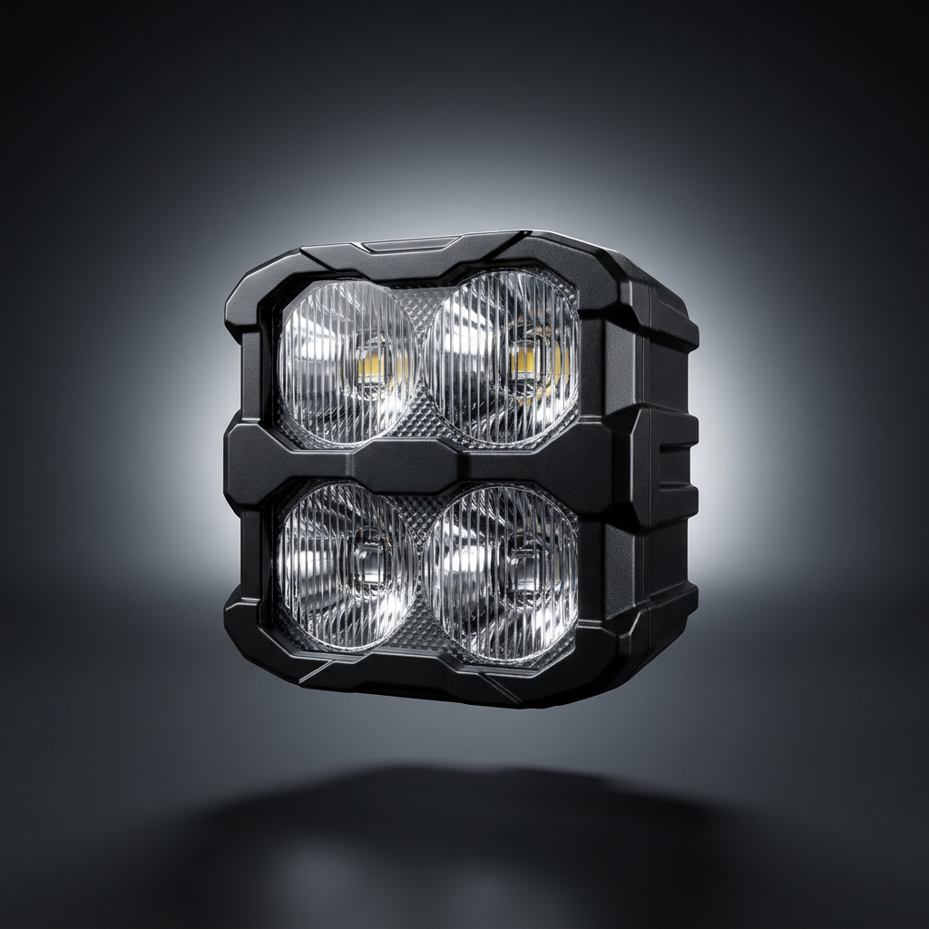 2019+ RAM 1500 Rebel Ditch Lights PRO — dual-color LED pod detail