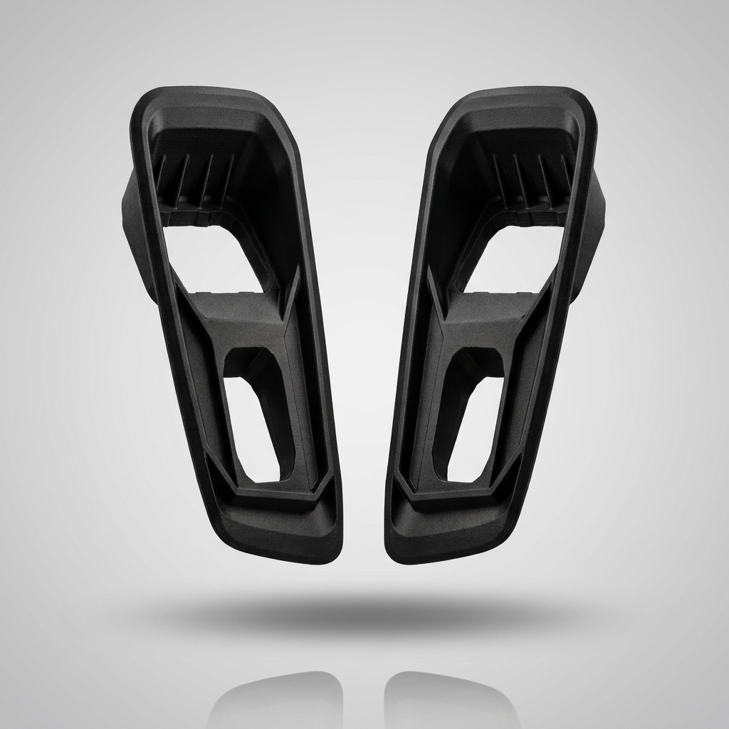 Ford Super Duty Fog Lights mounting bracket set for 2023-2026 models, durable black construction.