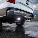 Ford Ranger LED reverse light kit installed on the rear bumper, white flood beam
