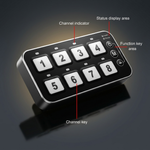 M&R Automotive Wireless 8-Switch Harness 2.0, 8-circuit control box and wireless controller