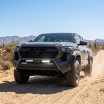 2024+ Toyota Tacoma 12in SLIM LED light bars, dual bar front grille install, off-road bolt-on kit
