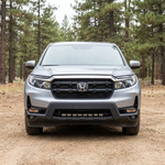 2021-2026 Honda Ridgeline front view with 30in PRO light bar switched off showing the bar mounted flush in the lower bumper