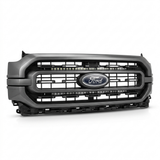 2021-2023 Ford F150 grille with 30in LED light bar mounting positions behind it, shown on white background