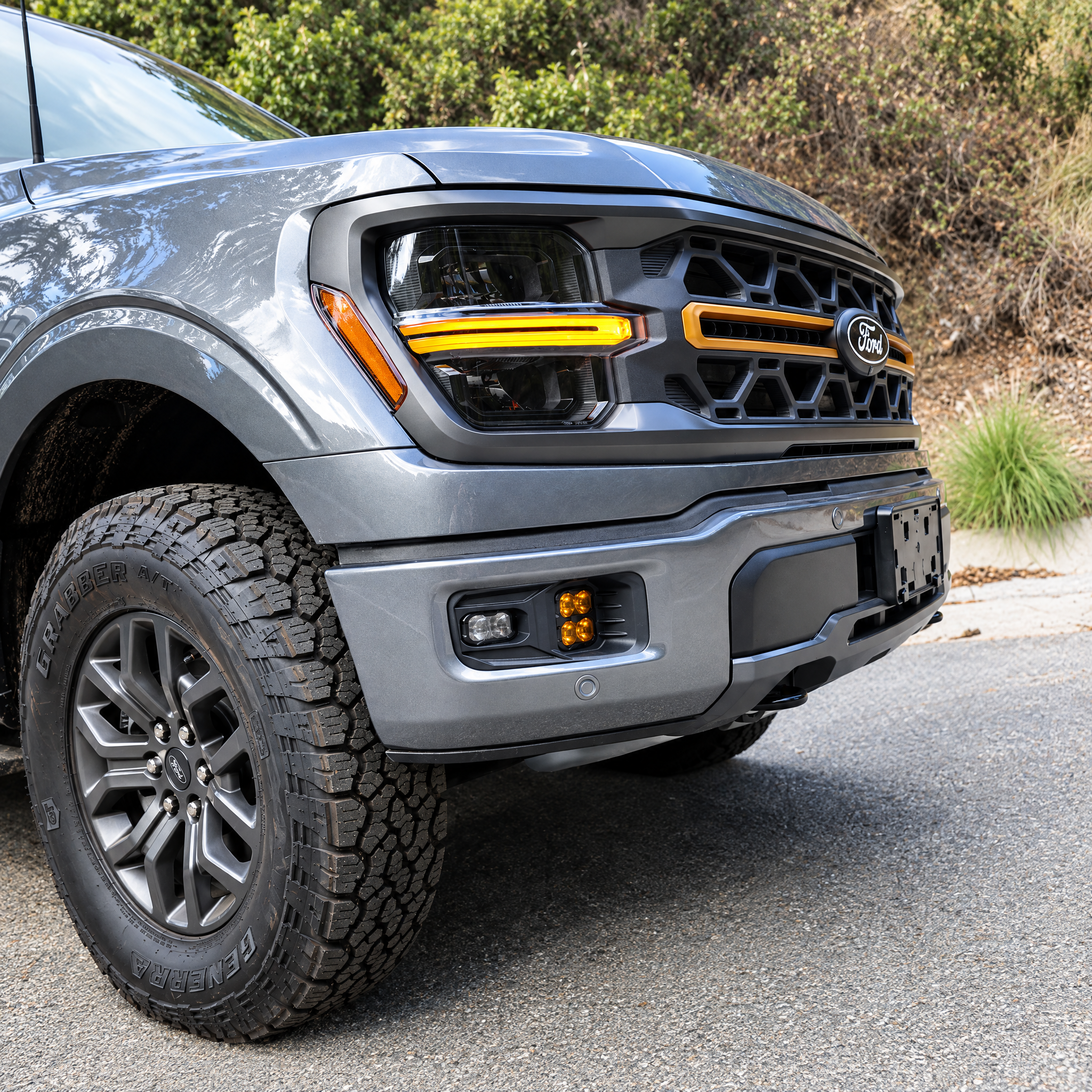 2024+ Ford F-150 Tremor Standard Bumper LED Fog Light Kit