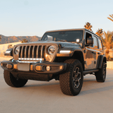 Jeep Wrangler JL ditch lights product image, dual-function white and amber LED pods, fits 2017-2024 JL models