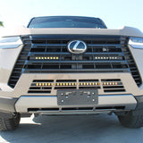 Lexus GX550 light bar front view with dual 7,400-lumen white LEDs behind lower grille