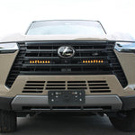 Lexus GX550 light bar on 2024+ Lexus GX550 front grille with dual amber LED bars, behind lower grille, fits GX550 Premium/Luxury/Overtrail