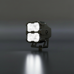 2025+ Nissan Frontier ditch lights PRO showcasing dual white LED design for enhanced visibility and aesthetics.