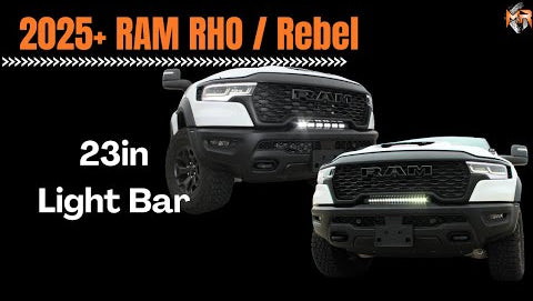 2025+ RAM RHO 23in Light Bar install tutorial by M&R Automotive