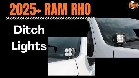 2025+ RAM RHO Ditch Lights hood mount install by M&R Automotive